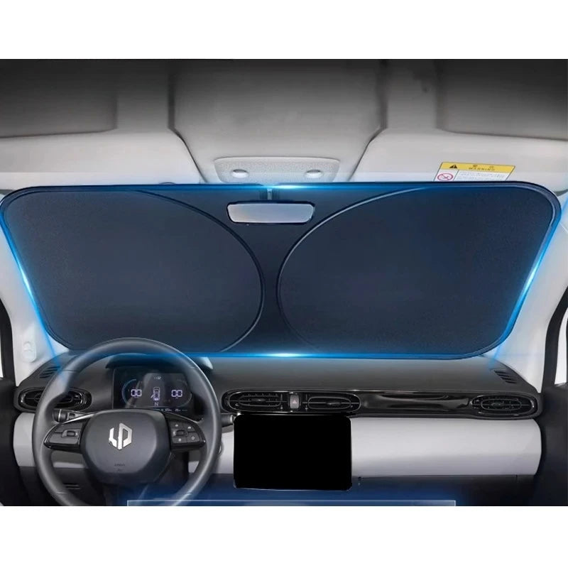 For Leapmotor T03 Car Sun Viso Front Window Windshield Sunshade Heat Insulation Summer Sun UV Protection Auto Accessories